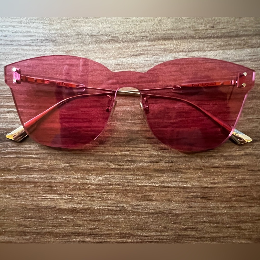 Dior Pink and Gold Color Quake 2 Sunglasses